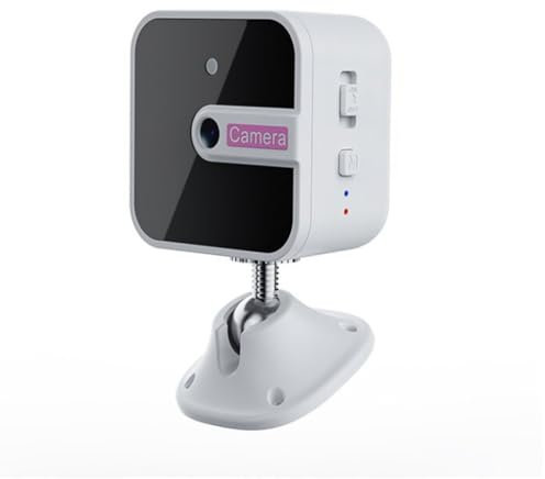 Vjsujehgy Mini Telecamera Wi-Fi Wireless 1080P Video IR Visione Notturna Rilevazione di Movimento Sicurezza Domestica Monitor per Telecamera di Sorveglianza Facile Installazione