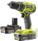 Ryobi - Bohrschrauber One+ 18 V Li-Ion 2 x 2,0 Ah 13 mm 2 Geschwindigkeitsstufen mit Werkzeugtasche - R18DD7-220S