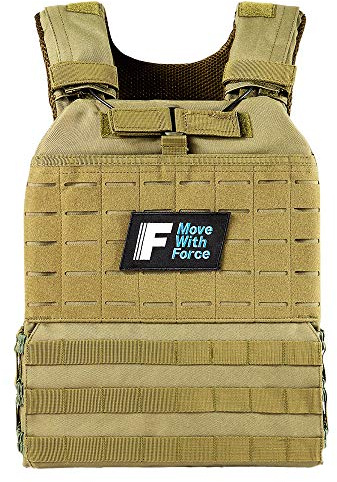 Force Fitness Weighted Vest for Men & Women with Adjustable Straps