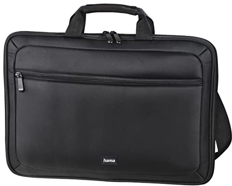 Hama Laptop Tasche bis 15.6 Zoll (Notebook Tasche für Laptop, Tablet, MacBook, Chromebook bis 15,6 Zoll, Umhängetasche als Arbeitstasche oder Schultasche für Herren und Damen) schwarz