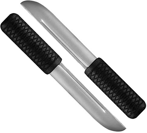 Kexvic Faux Caoutchouc Couteau Un Paquet De 2- Professionnelle Arme Factice Pour Auto Defense-Training Knife pour la Formation d'Arts Martiaux MMA