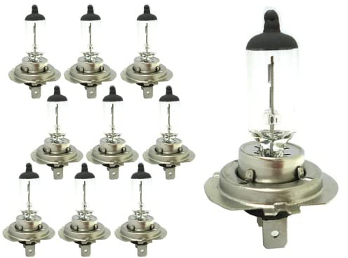 CARALL 10 Pezzi Lampada Alogena 12V Per Auto (H7 12V 55W PX26d)