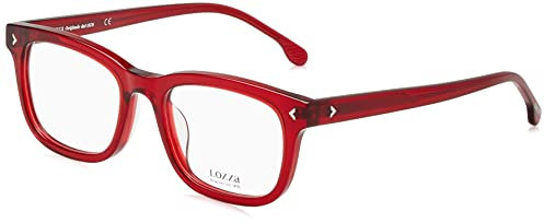 Lozza VL4275 Lunettes, Shiny TRANSP.Bordeaux Red, 52 Unisexe Adulte, Rouge bordeaux brillant