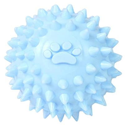 Balle à picots pour chiens - Couleur vive - 6,1 cm - Longue durée - Balle à picots pour mâcheurs lourds - Entraînement interactif