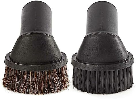 2 Pcs Cepillos Para El Polvo Aspiradora Polvo Cepillo De Cerda De Crin Suave Universal Aspirador Accesorio Cepillo De Crin Cepillo Aspirador De Piso Universal Horsehair Dust Pequeño Cepillo 32mm
