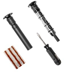 ZEFAL Z Bar Tool - Tubeless Reparaturset - Reparaturkit Tubeless - Lenker Innen-Ø von 17.5 mm bis 21 mm, Schwarz