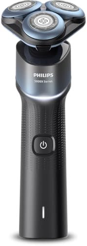 Rasoir électrique Philips 5000X Series X5006 00 4.5 W Noir métallisé et Bleu marine