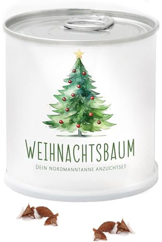 Dein MacFlowers Tannenbaum | Dein Tannenbaum Anzuchtset | Alles enthalten | 10 Samen | Nachhaltig Schenken | Geschenk für Frauen und Männer | Adventskalender Füllung Wichteln Nordmanntanne