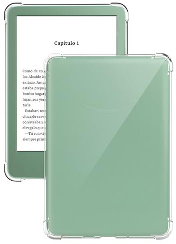 AXFEE Hülle für 7,0 Zoll Kindle Paperwhite(12. Generation 2024) TPU Schutzhülle Tasche, mit Auto Sleep/Wake Funktion, Ultraweiche, Transparente Haut Schutz Case, für Kindle Paperwhite (Modell: 12th)