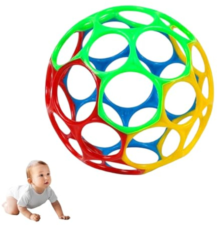 WGCHAIE Balle Sensorielle pour Bébé, Balle Flexible et Facile à Manipuler, Jouet Tactile à Saisir pour Enfants, Jouet d'activité Sensorielle pour Les Enfants de Tous âges, Multicolore
