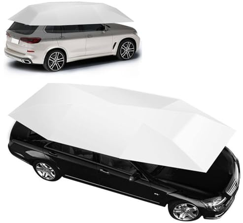 Cochera automática de 4,2 m, 4,8 m y 5,2 m con control remoto, parasol universal y plegable, compatible con varios modelos.,Grey-4.8m