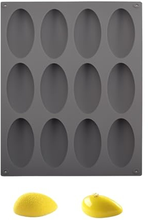 ZWWOGE Molde de Silicona 3D de Mango de 12 Cavidades Molde para Postres y Repostería Adecuado para Pasteles Fondant Dulces Gelatina y Chocolate Molde de Fruta DIY regalo mujer 50 años