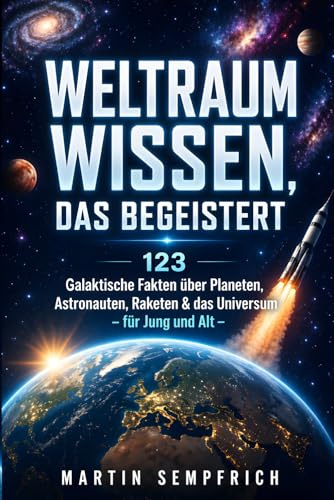 Weltraum-Wissen, das begeistert: 123 galaktische Fakten über Planeten, Astronauten, Raketen & das Universum - für Jung und Alt