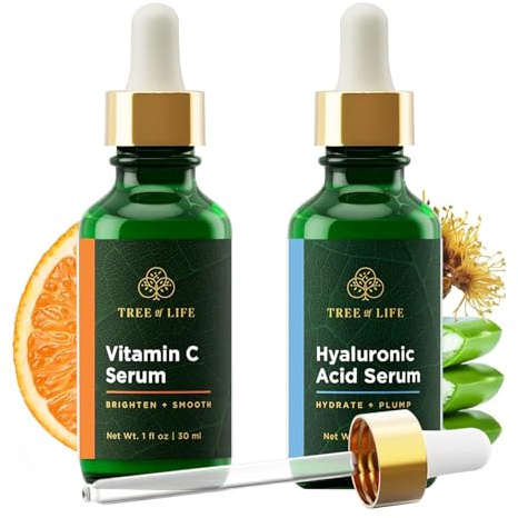 Serum 2-Pack - Vitamin C Serum and Hyaluronic Acid Serum