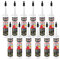 Isolbau Bitumen-Dichtkleber - 12 x 310 ml Klebstoff & Dichtmasse für Montage & Reparatur von Bitumen-Schindeln - Schwarz