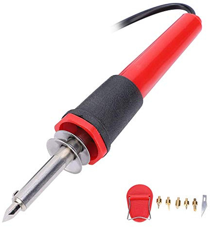 40W Electric Soldering Iron Set with Multiple Soldering Iron Tips Wood Burning Pen Engraving Carving Pyrography Tool(110V US PLUG) Electrician and Electronic Tools Soldering Iron