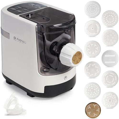 CLASSE ITALY PASTAIO Macchina per la Pasta con 12 trafile di cui 1 in Bronzo. 5 ANNI GARANZIA ITALIA, Pasta Maker, con bilancia, 800g di pasta per ciclo,16 tipi diversi di pasta.