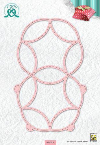 Nellie's Choice Fustella Scatola Stella di Natale, 13.2 x 20.3 cm, Wrapping Die per Scatole Regalo, Gift Boxes, Regali di Natale, DIY