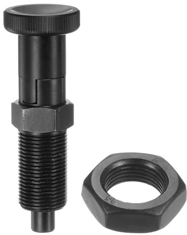 QUARKZMAN Empuje Ajuste Perno de Bola con Resorte M20 de Acero al Carbono Perno de Indexación Retráctil Autobloqueante para Equipos Industriales de Posicionamiento