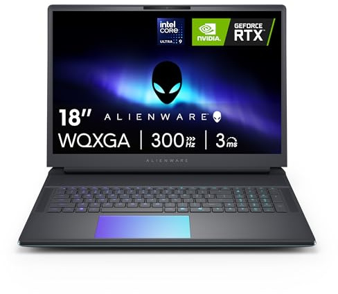 Alienware 18 Area-51 PC Portable Gaming 18 WQXGA 300Hz G-Sync, Intel Core Ultra 9 275HX Series 2, NVIDIA GeForce RTX 5080, 32 Go RAM, 2 to SSD, Windows 11 Home, Cryo-Tech, AlienFX RGB Azerty
