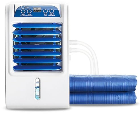 Vexorium Colchón Refrigerante de Agua 1.7L, Almohadilla Enfriadora 160x70cm con Circulación Eléctrica, Ideal para Sudoración Nocturna y Climas Cálidos – Blanco,Double bed