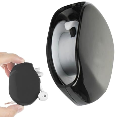 Avvolgicavo – 7 x 5 cm, avvolgitore automatico, organizer per cavi portatile, scatola di immagazzinaggio senza confusione | Per uso domestico in viaggio con USB, cuffie e gestione degli auricolari