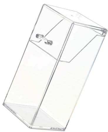 Abaodam Cubo Organizador de Maquillaje Acrílico Tapa Antidespolvante, Gran Capacidad y Diseño Elegante para Escritorio, Adecuado para Guardar Brochas y Cosméticos