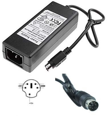 Top Chargeur * Adaptateur Secteur Alimentation Chargeur 12V 5V 2A 5 Pin pour Disque Dur Trekstor DataStation Maxi x.u DE3502-T