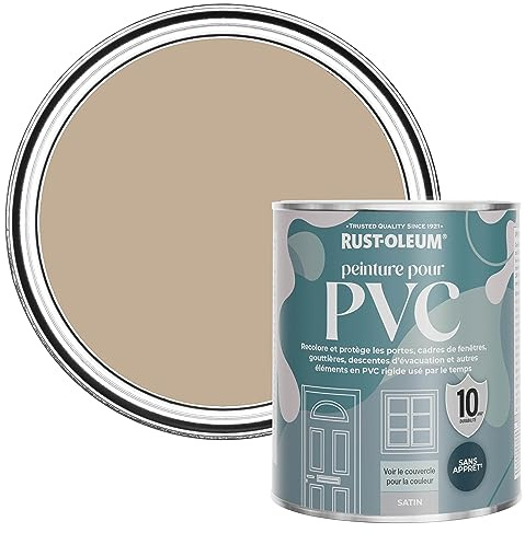 Rust-Oleum Brown uPVC Door and Window Paint In Satin Finish - Salted Caramel 750ml