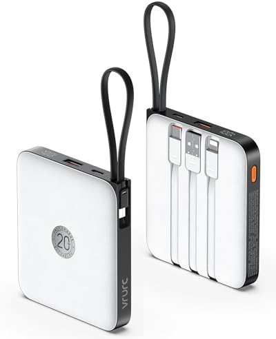 VRURC Battery Pack Portable Charger 10000mAh, 22.5W Fast Charging
