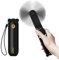 JISULIFE Ventilatore portatile con Powerbank da 4500 mAh,autonomia massima di 46 ore,ventola tascabile alimentata a batteria,ventola personale pieghevole alimentata tramite USB,3 velocità-Nero