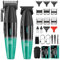 VGR Professioneller Haarschneider Set für Herren Barber Kit Haarschneidemaschine Haartrimme Pflegeset 9000 U/min Zero Gap T-Klinge Trimmer Kabelloses Haarschneide-Set mit 9 Führungskämmen