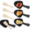 4 Pieces Raclette Grill, Non-stick Cheese Pan Set, Raclette Replacement Pans, Raclette Grill Pans Non-Stick Cheese Melt Pans With 4 Raclette Spatulas For Electric Grill Cooking Cheese And Eggs