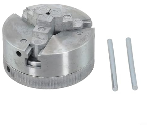 1 juego de 3 mandíbulas de torno manual de aleación de zinc autocentrante portabrocas con herramientas accesorios para carpintería y torno de metal