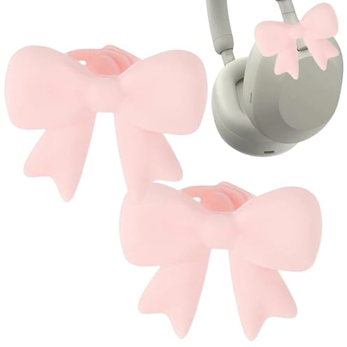 Decoraciones Para Auriculares | De Silicona 3D,2 Piezas De Fijación Para Auriculares | Para Mujeres En La De Transmisión De Estudios De Trabajo Viajes Y Viajes