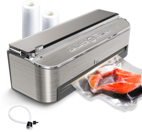 Mesliese Envasadora al Vacío, 85kPa 120W, Cortador, 2 Rollos+5 Bolsas