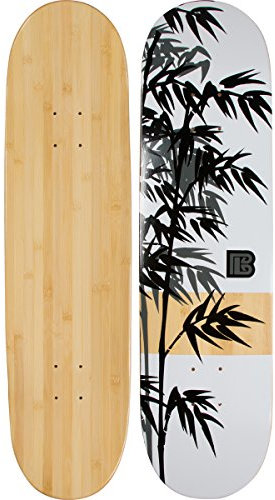 Bamboo Skateboards Moso Graphic Skateboard Deck Only - More Pop, Lasts Longer Than Maple, Eco Friendly 8.0