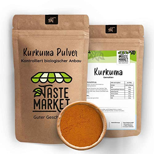 200 g Kurkuma Pulver | Kurkumawurzel gemahlen | Wurzel | Gewürz | Curcumin Kurkumin | Curcuma Latte