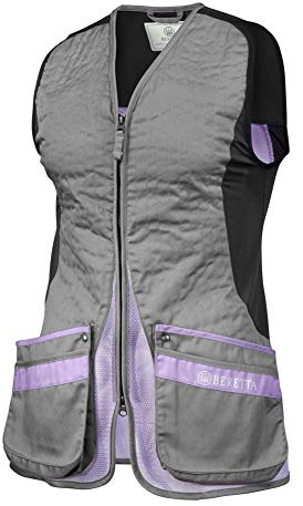 Beretta Women's Silver Pigeon Evo Range Hunting Ambidextrous Vest, Grey/Lavender, X-Large
