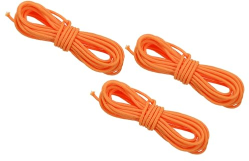 PATIKIL Corda ad Rnello D per Tiro con Arco 10 Piedi, 3pz Ring di Rilascio Corda Arco Cocca Ring Incocco Fibbia per Corda dell'Arco Composta, Arancia