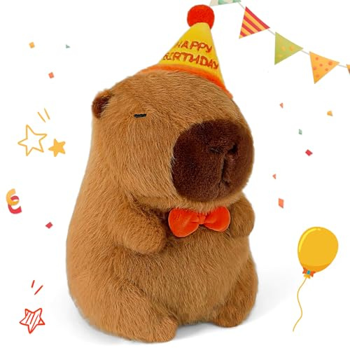 LHOEST Stuffed Capybara Plush toy 25CM Teddy Capybara Gifts for Girls Boys