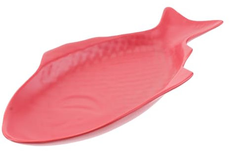 HOLIDYOYO 1pezzi Piatto in Forma Stoviglie Creative Per Conservare Per o Ristorante Colore Rosso