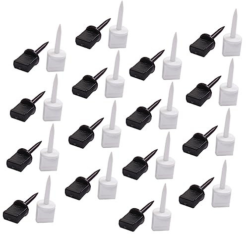 HEMOTON 30 Stück Nylon Bogenschießnägel Kunststoff Outdoor Pins Fixiernägel Für Papier Ballen Eva Zielscheiben Bogensport Zubehör