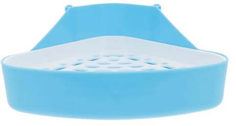 iplusmile Bac à Litière Angle pour Lapin Plastique Toilette pour Petits Animaux avec Antidérapante Double Facile à Nettoyer Apprentissage de Propreté pour Rongeurs et
