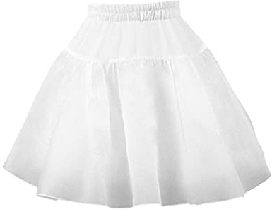 Enagua arco iris vestido falda interior apoyo blanco cumpleaños cena rendimiento vestido hinchado falda niños niñas conjunto