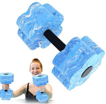 Manubri da acqua – Manubri per esercizi acquatici | Manubri da piscina per aerobica in acqua | Forniture per allenamento leggeri e riutilizzabili, attrezzatura portatile per il fitness per piscina