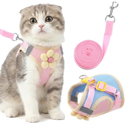 Cat Harness and Leash Set, Kitten Harness Escape Proof