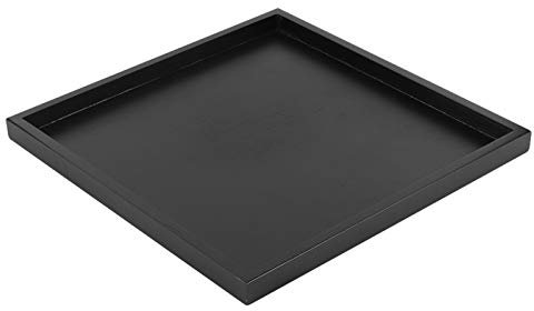Joyzan Bandeja para Servir de Madera, Té Cuadrada Sólida Bandejas Decorativas Modernas Vajilla Rectangular Servicio Hechas A Mano Café Vino Aperitivos Comida Hogar Cocina Restaurante Sala Estar