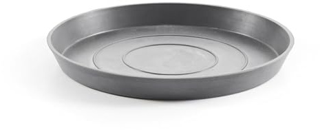 Ecopots Round Planter Saucer, Grey, 8