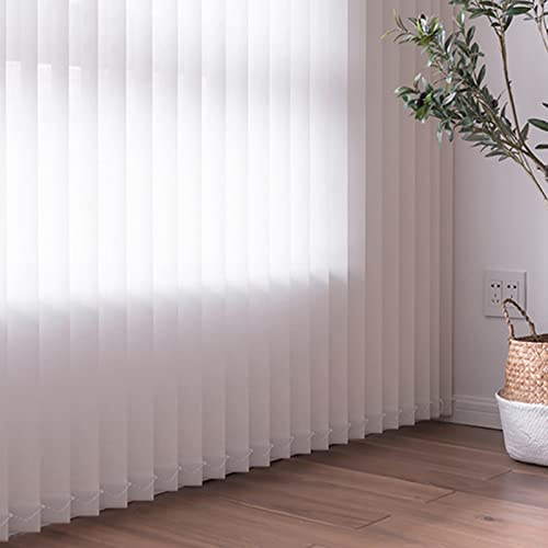 Pxzybd Stores Verticaux Blancs,Stores À Bandes Verticales pour Portes Fenêtres,Stores Vénitiens Verticaux Occultants,Isolants Thermiques,Respirants,Rideaux À Lamelles,W×H-120x240cm/47x94in